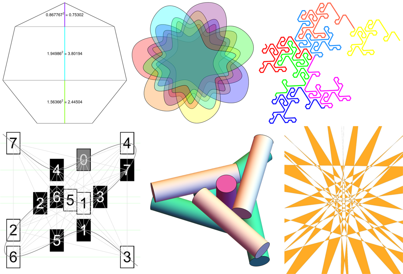 Mathematical Games: number seven across maths - graphs, geometry, designs, knots, and units