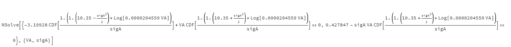 Result of NSolve