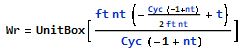 rectangular window function