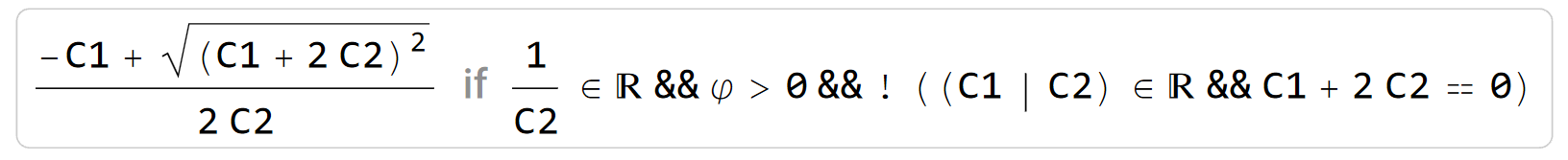 Mathematica Results