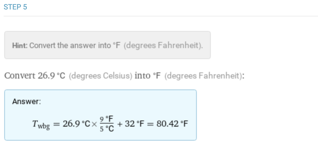 temperature conversions