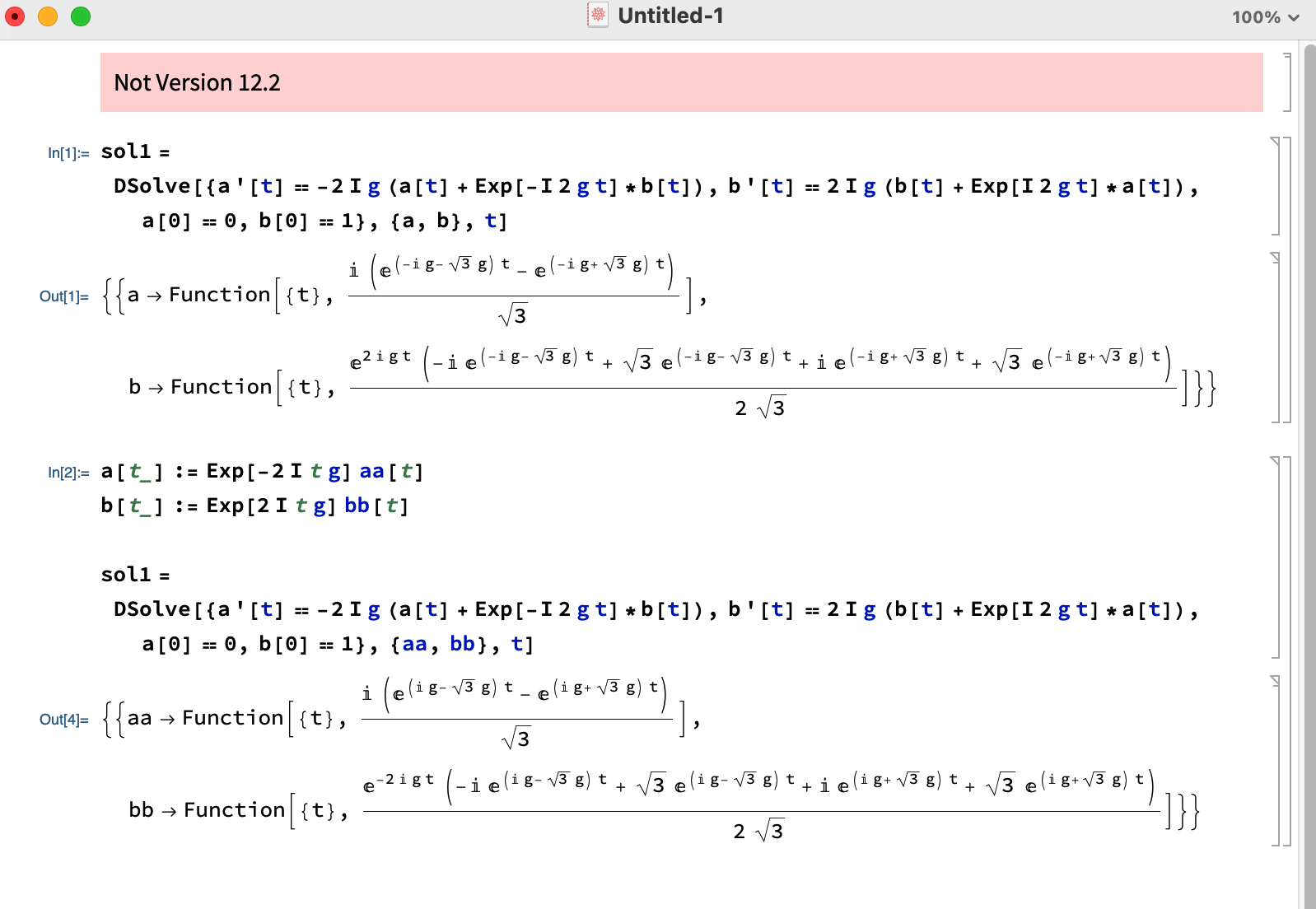 Dsolve Only Works With Redefinition Of Functions Online Technical Discussion Groups Wolfram Community