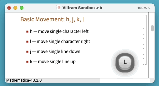 Screenshot of Vilfram example