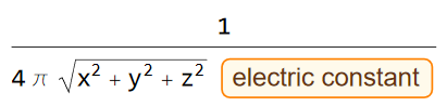 ElectricConstant in Formula