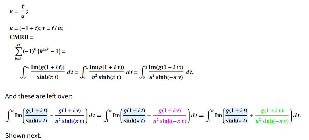 CMRB n and 1