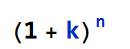 (1+k)^n