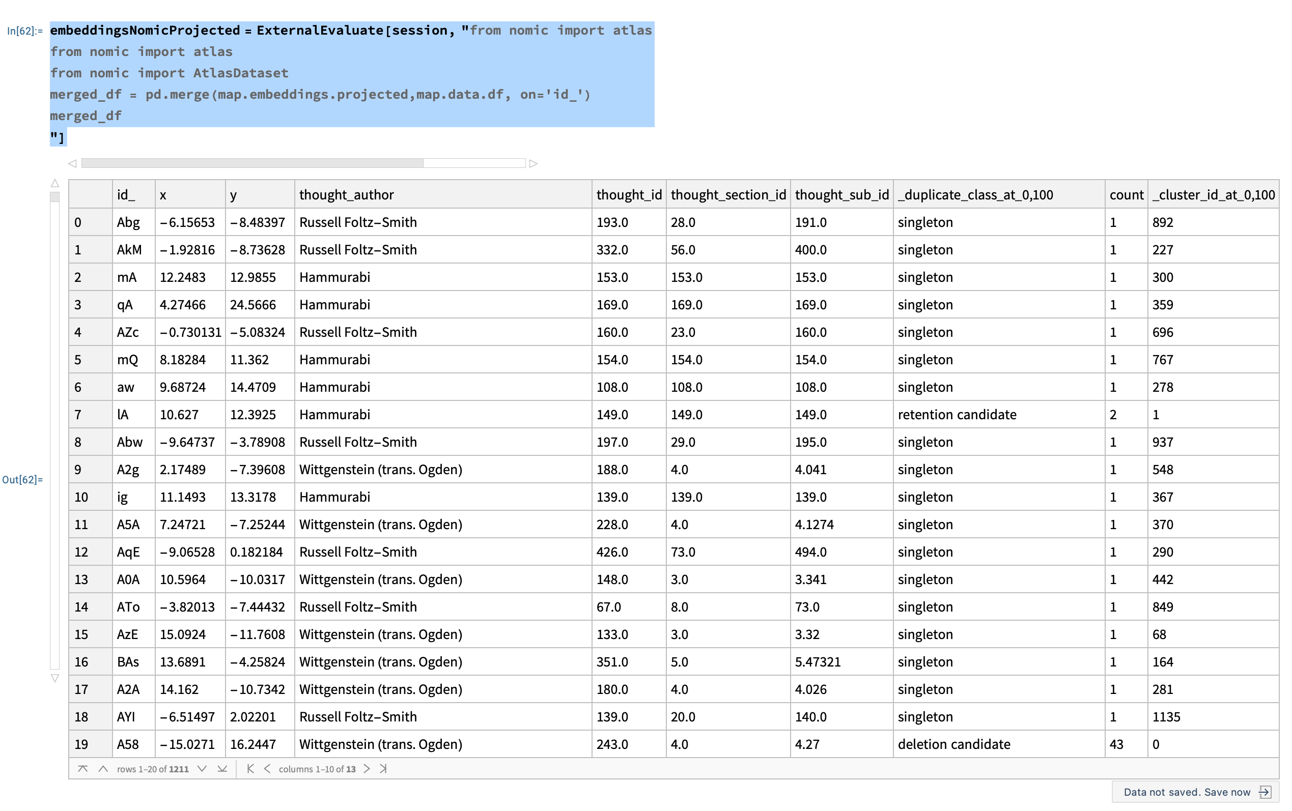 nomic data out