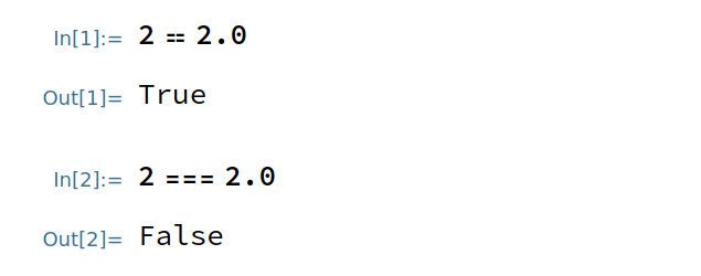 Equals vs SameQ