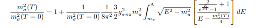 Mass of the sigma meson mass dependent of temperature