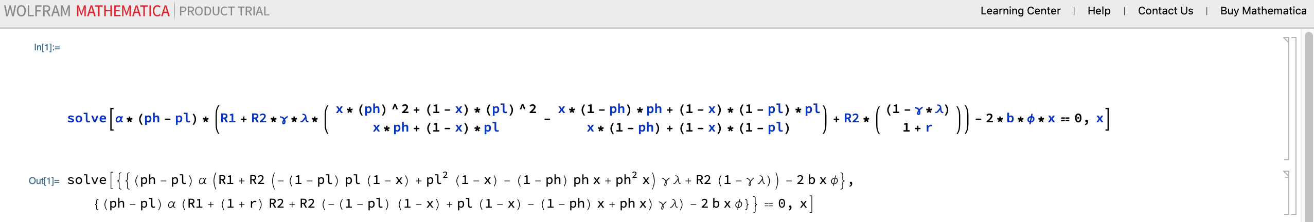 Mathematica Code