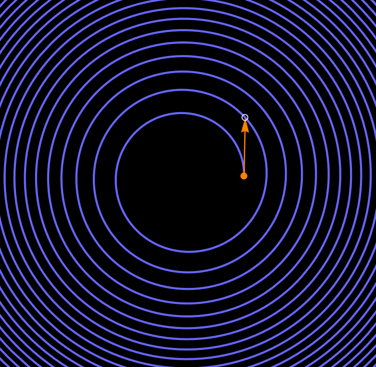 A spiral curve that can be traced by both wheels of a bicycle, with error less than 1 part in ten million.