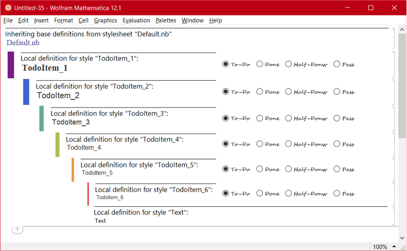 TODO - md - stylesheet example