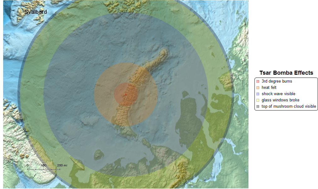 Visualizing The Effects Of The Tsar Bomba Nuclear Bomb Online Technical Discussion Groups Wolfram Community