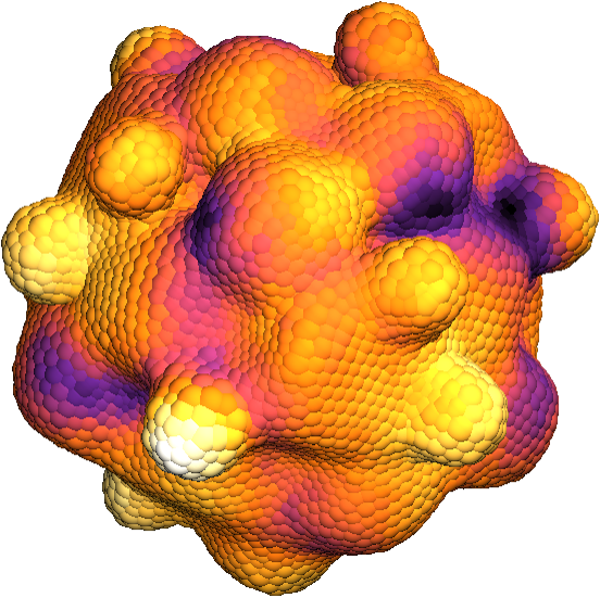 A novel approach for recovering curvature of smooth surfaces in 3D from graph approximation