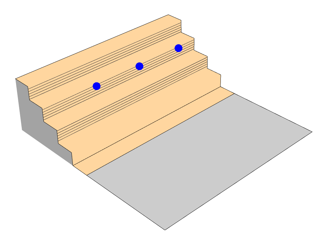 Image of a simulation with three bouncing balls that generate sound