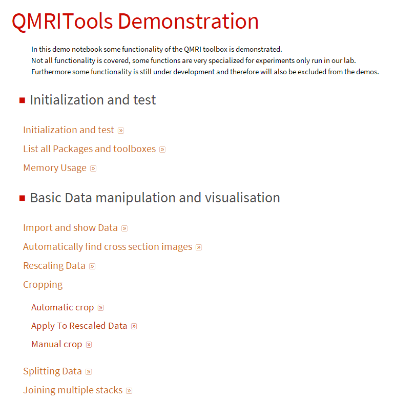 QMRITools demonstration