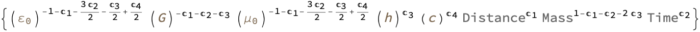 Dimensional Combinations