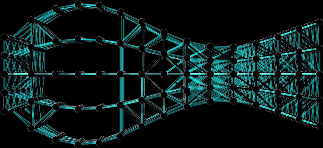 An initially uniform grid perturbed by a gravitational wave