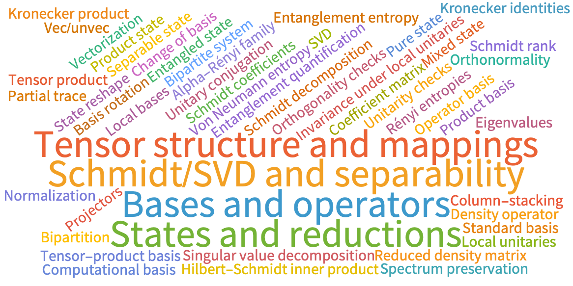 Bipartitions and the SVD-Schmidt: A quantum information toolkit