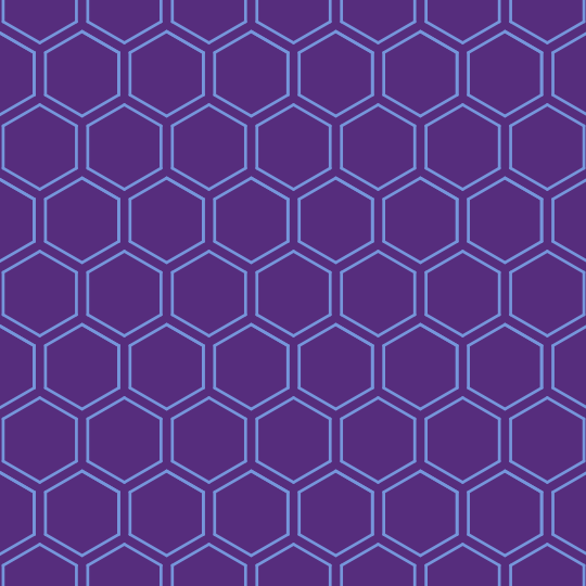 Hexagon grid on purple background