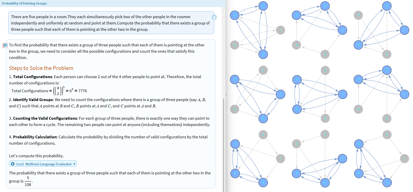 Work with Notebook assistance on a HMMT probability problem