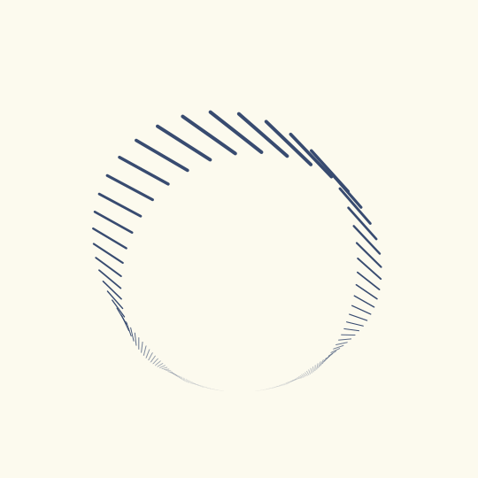 Parallel translation of a line field around a horocycle