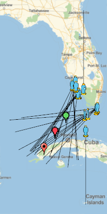 KML import output