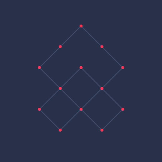 Symmetric lattice trefoil knot