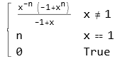 Piecewise formula