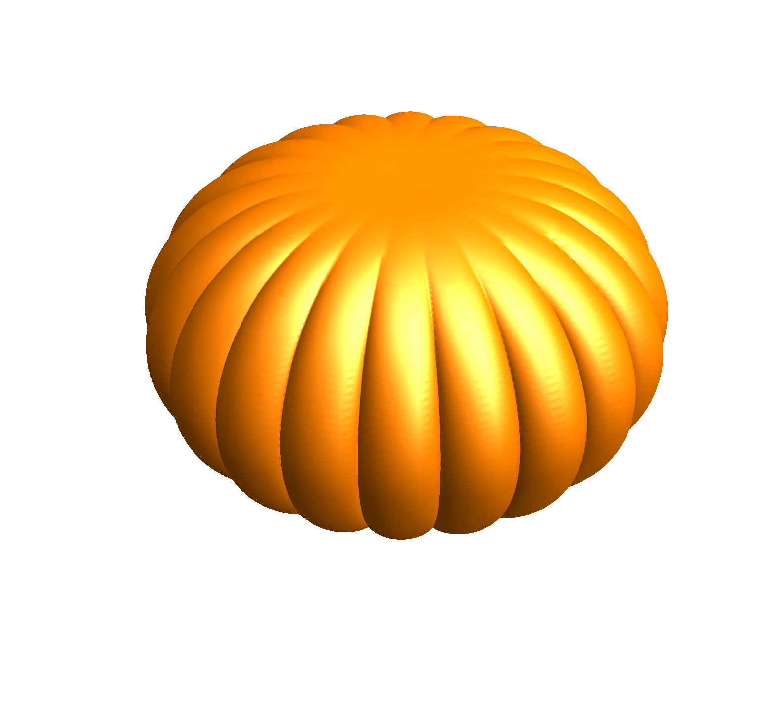 pumpkin-like surface