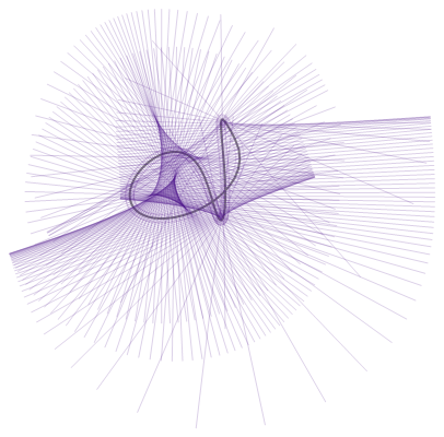 random spline line art