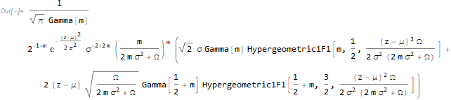 Sum of normal and Nakagami random variables