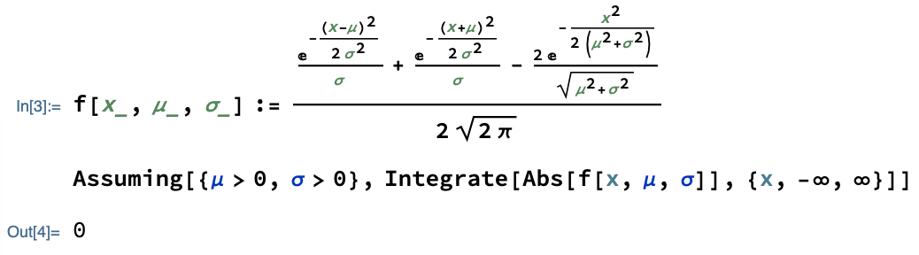 Screen capture of the code and evaluation result