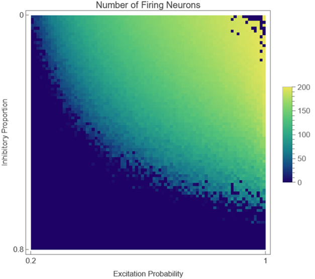 Modeling neural firing using cellular automata