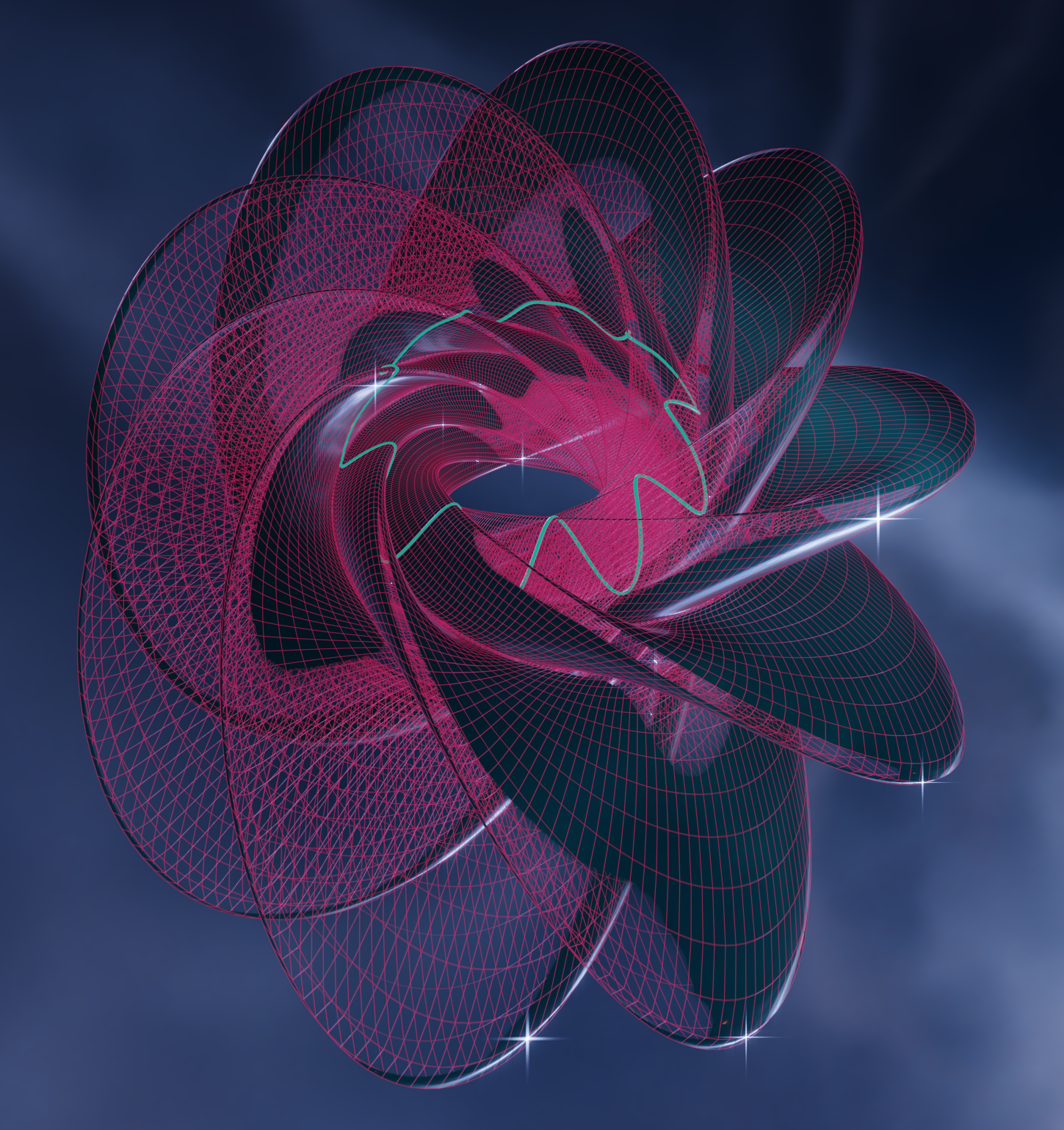 Hopf fibrations: Loops on S² lifted to τ-dependent S³ tori via stereographic projection
