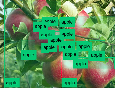 semantic box labelled picture of apples