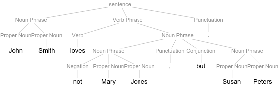 Negation with local scope and corrected label