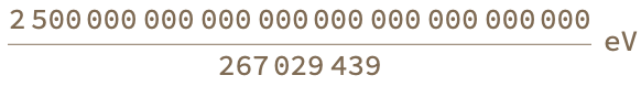 Unit Convert Electronvolts Quantity