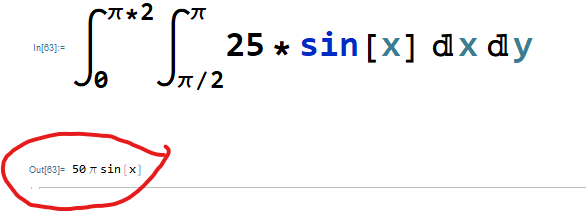 calculating integral wolfram mathematica