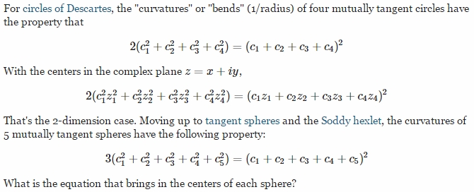 Question about sphere tangencies