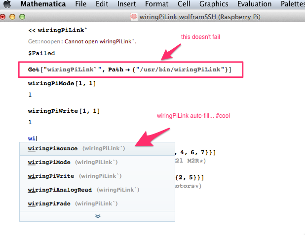 wiringPiLink via remote kernel