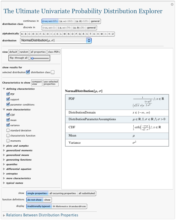 The Ultimate Univariate Probability Distribution Explorer