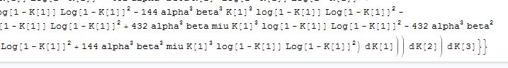 unknown parameters K1, K2, K3 