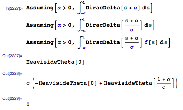 Integrating Dirac Delta Function