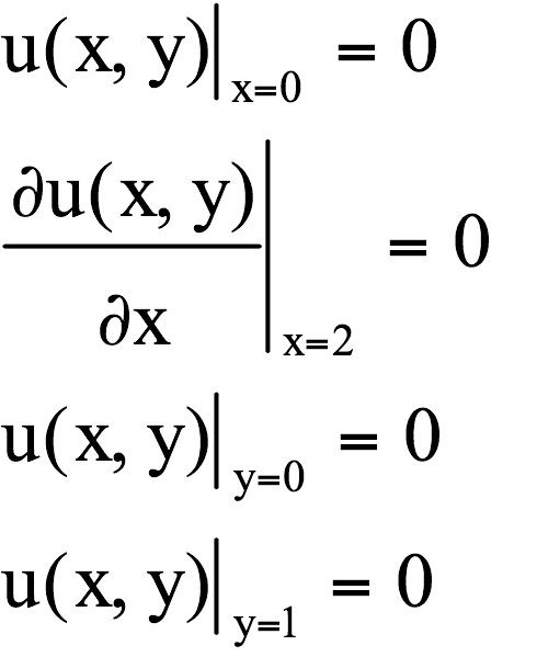 boundary conditions: