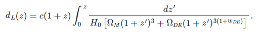 Luminosity distance