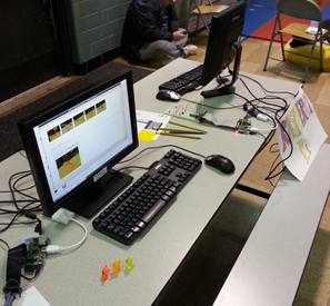 tech fair demo station for raspberry pi and wolfram language