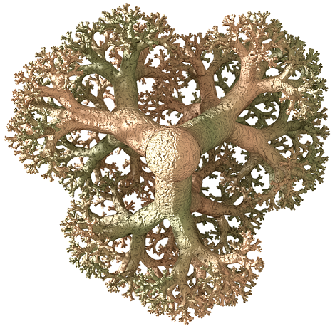 sample image from book, a fractal tree